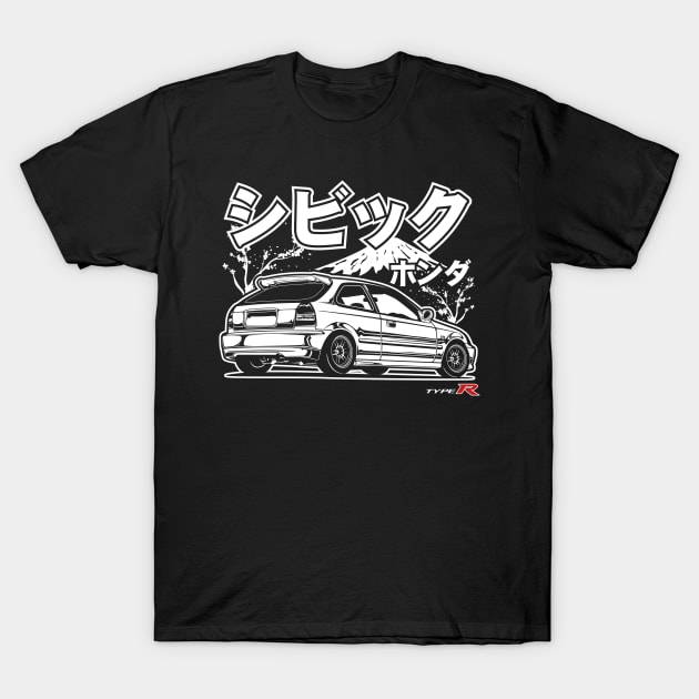 Civic Type R EK9 T-Shirt by idrdesign